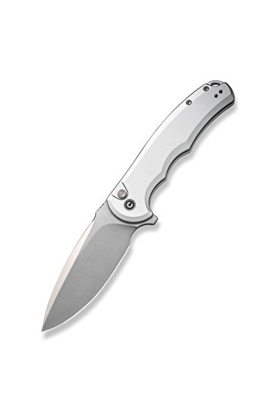 OEM Cutit CIVIVI Praxis, aluminiu, argintiu, lama drop-point din otel Nitro-V...