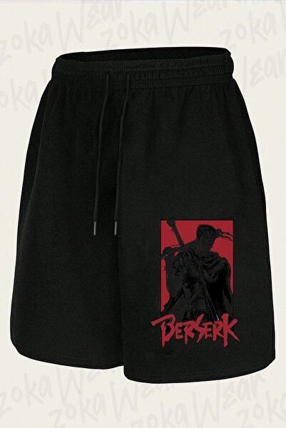 ZOKAWEAR Unisex Berserk Anime Guts Anime Character Design Printed Shorts