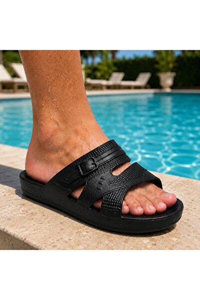 erfleks Unisex Non-Slip Sole Pool and Beach Slippers - Beachwear Comfortable ...