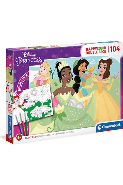 CLEMENTONI Set de pictură Disney - Prințese pentru copii de 6+ ani, 104 piese