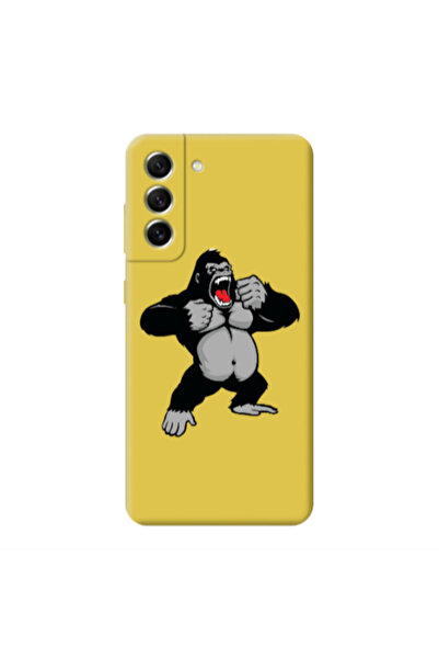 Other Samsung S21 PLUS Angry Gorilla2 Yellow Colored Silicone TPU Θήκη