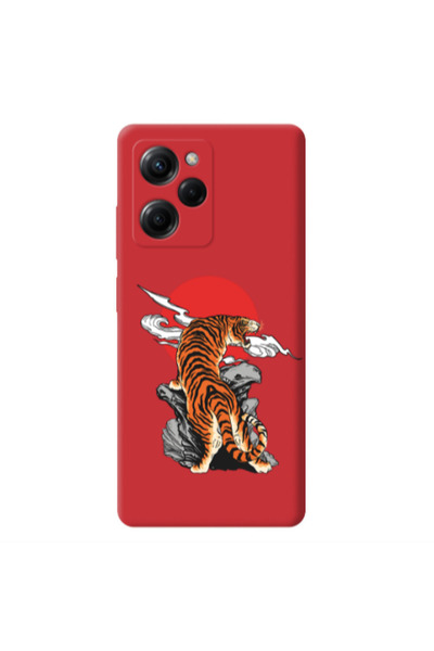 Other Xiaomi Poco X5 Pro Angry Gorilla Red Colored Silicone TPU Θήκη