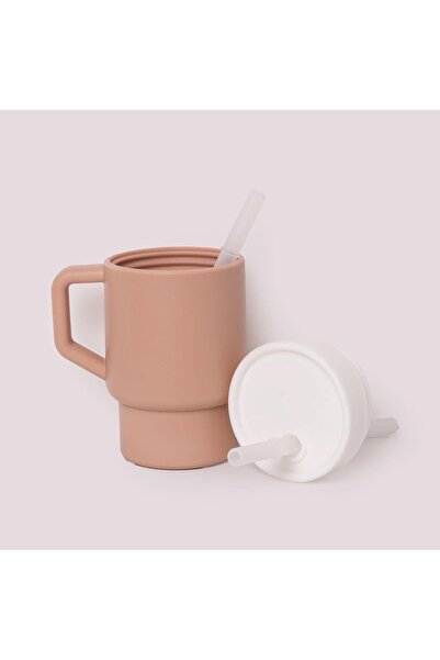 pandish Mugley Pipetli Silikon Alıştırma Bardağı Mug Tek Kulplu 250 ml BPA'sız