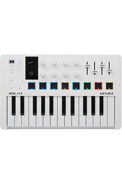 ARTURIA MIDI Ελεγκτής MiniLab 3 με 25 Πλήκτρα Λευκό Κωδικός: ZMS69333
