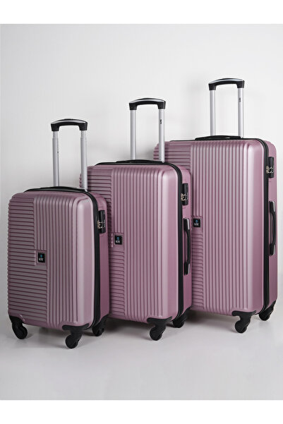 KTMC 3-Piece Luggage Set, ABS Material, Lightweight, 360° Rotated 4-Wheels, T...