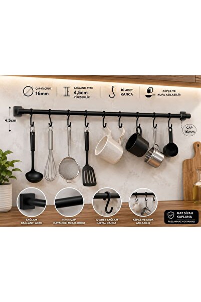 fds Kitchen Furniture Accessory Hanger with Hook for Spoon Mug Cup Holder Mat...