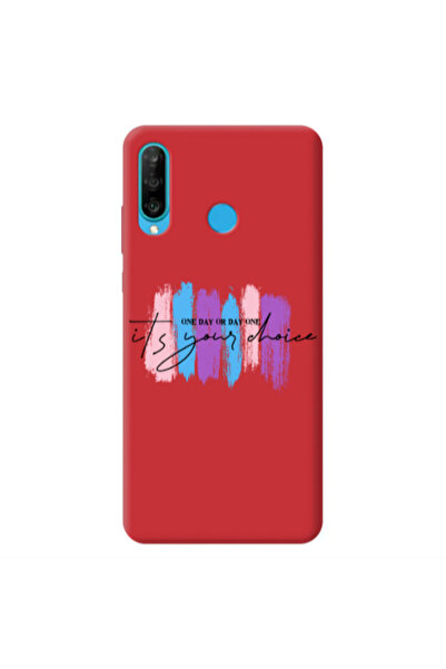 Other Huawei P30 Lite One Day Or Day One Red Colored Silicone TPU Θήκη