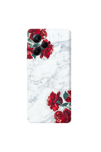 Other Xiaomi Poco X5 Pro Marble and roses Transparent Silicone TPU Θήκη