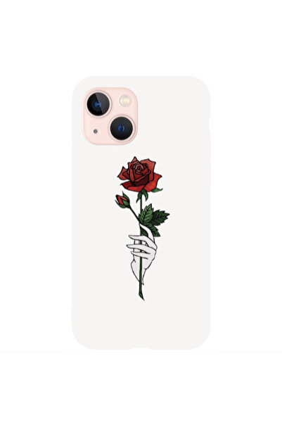 Other Apple iPhone 13 Rose in hand Light Green Colored Silicone TPU Θήκη