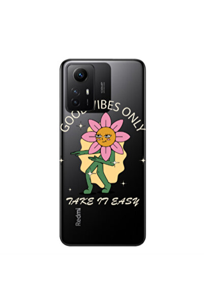 Other Xiaomi Redmi Note 12s Good Vibes Only Transparent Silicone TPU Θήκη