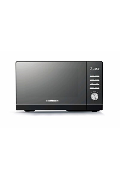 Heinner Cuptor cu microunde digital de 25L, 800W, cu ușă tip oglindă neagră H...