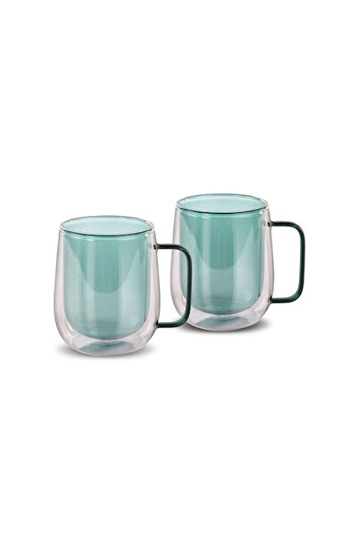 LAMART Σετ ποτηριών από γυαλί σε πράσινο χρώμα, 250ml, 2 τεμάχια. Κωδικός: LT...
