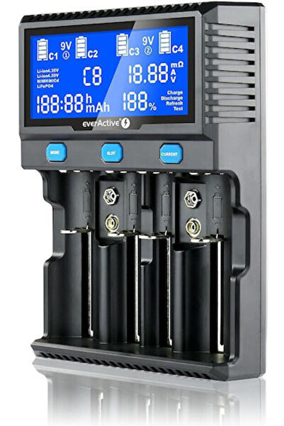 everActive UC-4200 Φορτιστής 4 Μπαταριών Li-ion/Ni-MH Μεγέθους AA/AAA/D/18650...