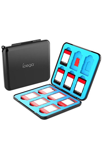 ipega Θήκη για κάρτες παιχνιδιών Switch σε μαύρο χρώμα
