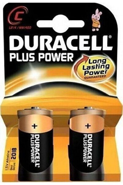 Duracell Συσκευασία 2 τεμαχίων Αλκαλικές Μπαταρίες C Plus Power 1.5V Κωδικός:...