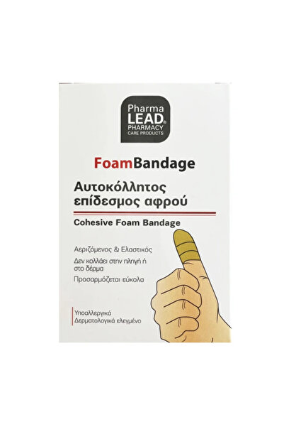PharmaLEAD Αυτοκόλλητος αφρώδης επίδεσμος δακτύλων μπεζ 6εκ. x 1μ.
