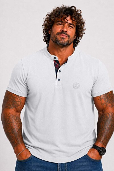 Starbattal Men's Large Size Single Jersey Polo T-Shirt with Judge Collar 2640...