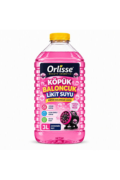 orlisse beauty cosmetic Köpük Baloncuk Likit Suyu 3 Litre | Yoğun Köpük Balon...