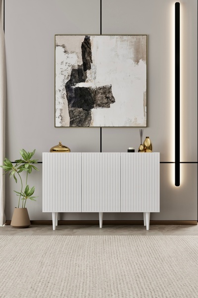 enwood Capella MDF 3 Kapaklı Konsol 120 cm