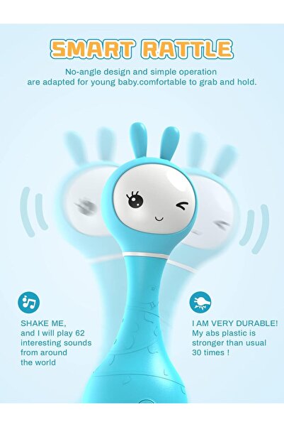 Alilo – Smarty Shake & Tell Rattle, R1 - Smarty Blue | Music, Stories, & Colo...
