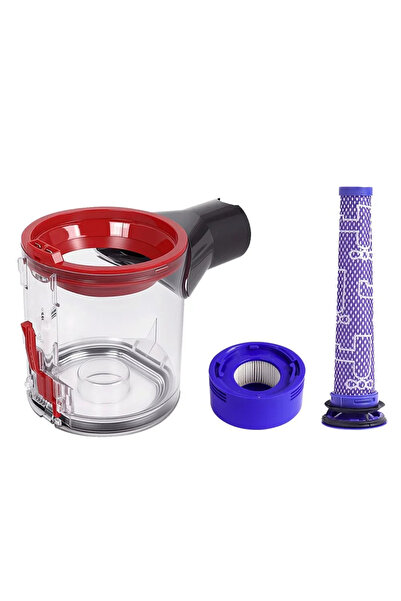 Choice5 3pc set Premium For Dyson V7 V8 Handheld Vacuum Dust Cup Dust Bin Fil...