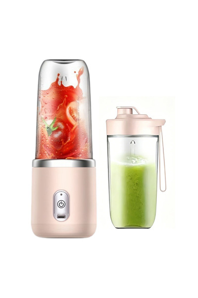 Choice1 Pink Portable Fruit Juicer Blenders Outdoor Personal Electric Mini Bo...