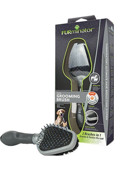 Furminator Μικρή βούρτσα-χτένα περιποίησης για διάφορα μήκη τριχώματος, διπλή...