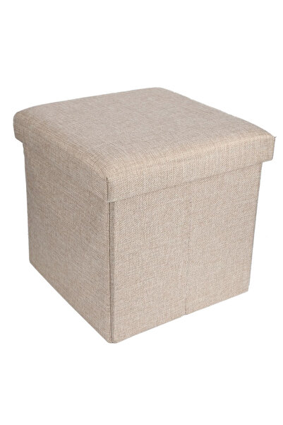 AtaPetGarden Cutie de depozitare pliabilă tip taburet GRI 38x35x30 cm PĂTRATĂ