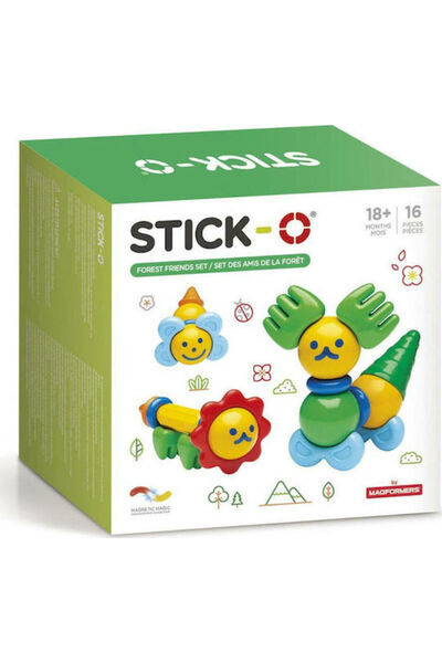 Generic Brand Jucărie magnetică de construcție Stick-O Set Prietenii Pădurii ...