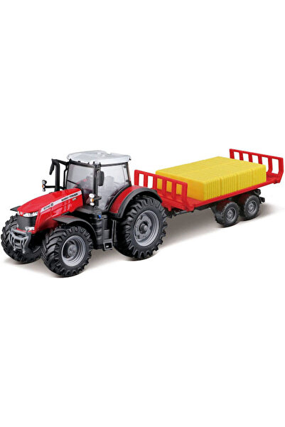 BBURAGO Model de tractor Fendt 1050 Vario cu remorcă pentru baloturi, mașini ...