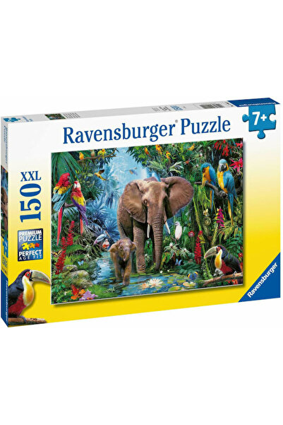 Generic Brand Puzzle XXL pentru copii Elefanți, 7+ ani, 150 piese