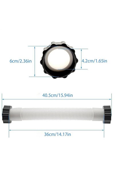 Choice 40cm Pool Pump Hose Pool Pump Replacement Hose Quick Connect Replaceme...
