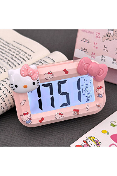Choice MINISO Hello Kitty Clock Hello Kitty Mini Night Light Alarm Clock Cute...