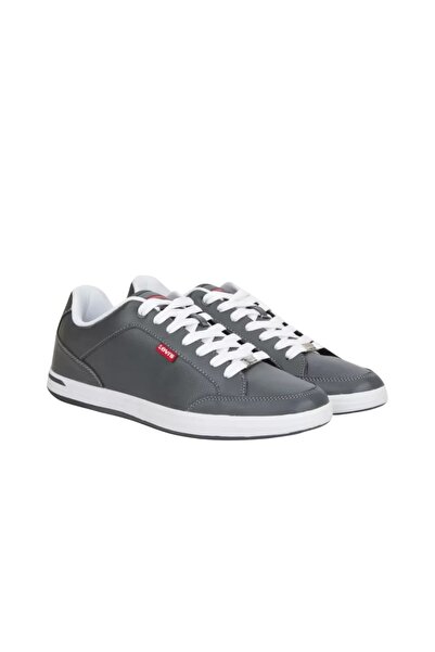 Levi Men's Leather Sneakers – Stylish & Comfortable, Grey