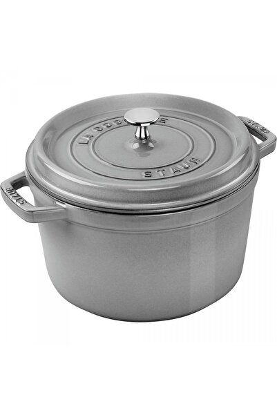 STAUB Oala din fonta Staub, rotunda, inalta, 4.8l, grafit, 24x30.2cm