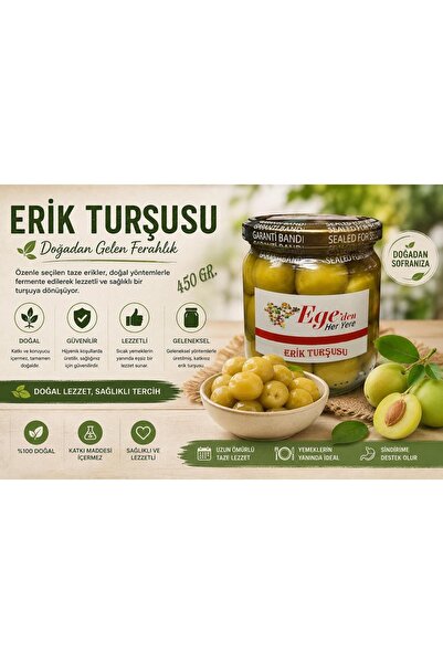 EgedenHerYere Yeşil Erik Turşusu 450 gr