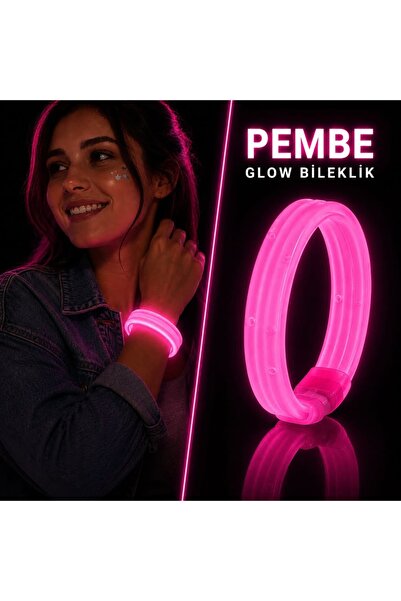 ReilaParty Glow Bileklik Kalın Kırılarak Yanan Fosforlu Konser ve Festival Bi...