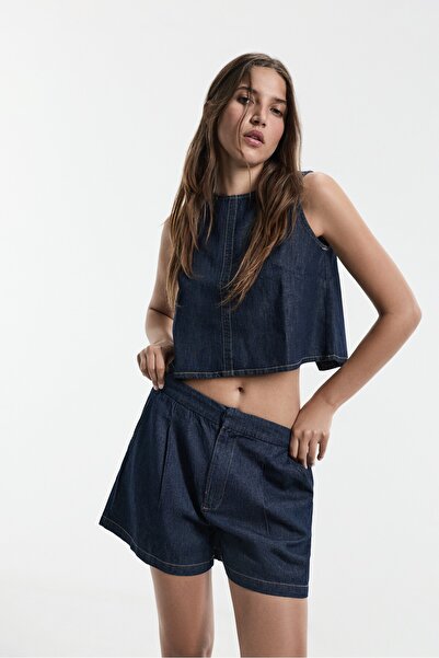 LEFTIES Hafif denim top