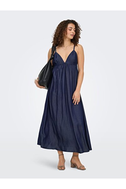 ONLY Jeanskleid ONLBARA Langes Kleid