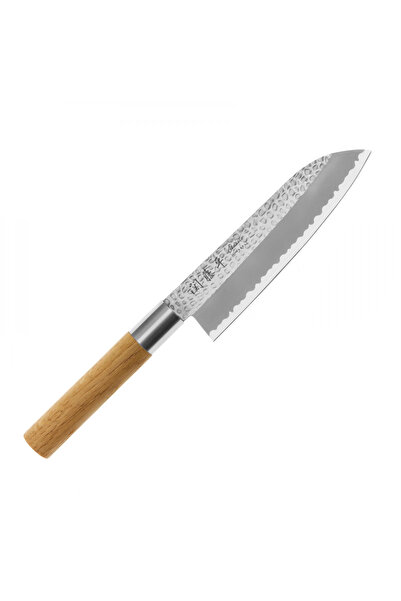 Yaxell Cutit de bucatarie, Yaxell, 165mm, otel, maner din lemn de stejar