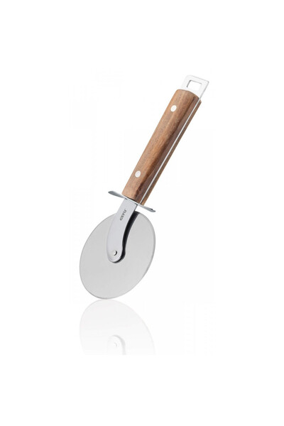 GEFU Cutit rola pizza, GEFU, Inox / Lemn, 22.5 x 9 x 1.6 cm, Maro
