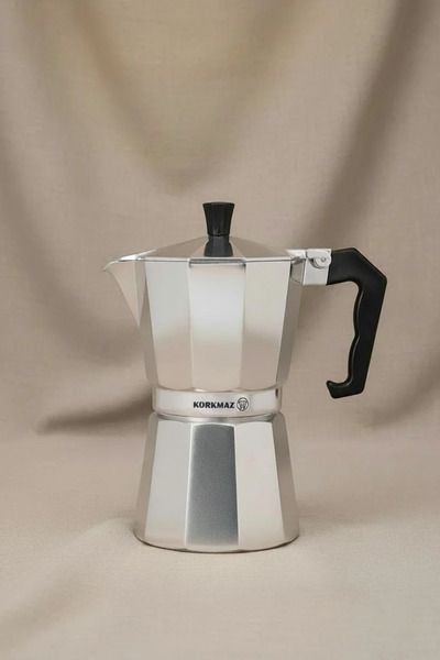 KORKMAZ Etna Moka Pot 300 ml |   Aluminum Die-Cast Body Espresso and Coffee B...