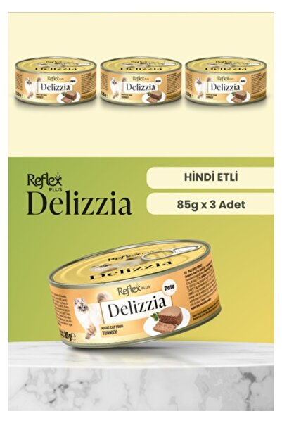 Reflex Plus Delizzia Pate Hindi Etli Kıyılmış Yetişkin Kedi Konserve Maması S...