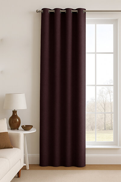Premier Home Pera Blackout Burgundy Background Curtain 100X270 1X2 Pile