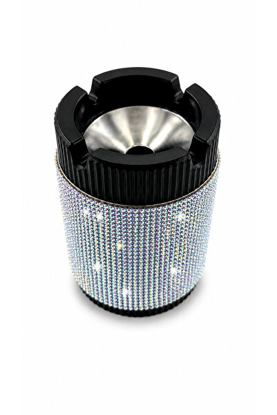 EFEAKS Premium Crystal Stone Ashtray |   Metal Cover & Metal Inner Chamber | ...