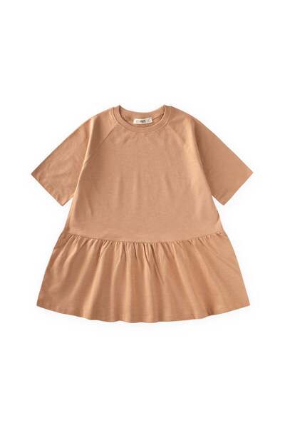 Cigit Tunic 5-12 Years Camel