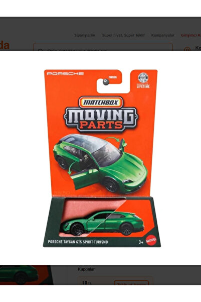 Matchbox 2026 Serisi Moving Parts Porsche Taycan Gts Sport Turismo