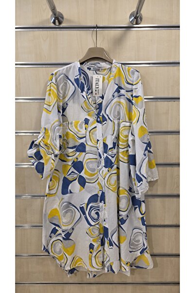 Park Moda Italian Short Shirt Dress 100% Cotton