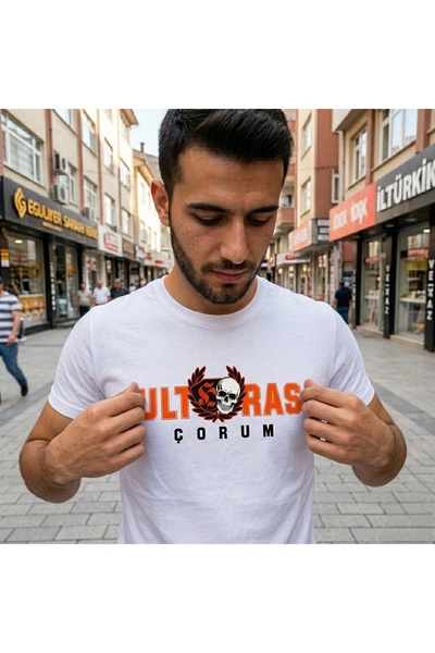 SARI ΜΠΛΟΥΖΑΚΙ ULTRAS ÇORUM ΜΕ ΛΑΜΠΕΡΗ ΛΑΙΜΟΥΡΓΙΑ