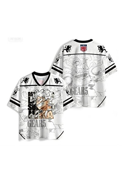 Minga London Anime One Piece Gear Beyaz Forma Tshirt